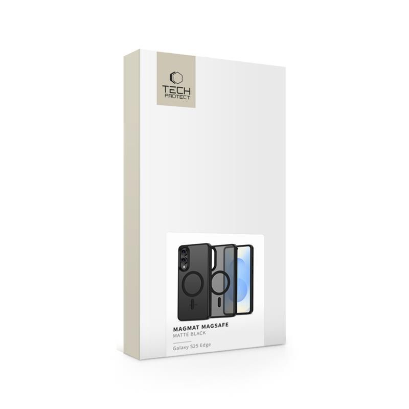 Tech-Protect Tech-Protect S25 Edge Skal MagSafe MagMat Matt Svart