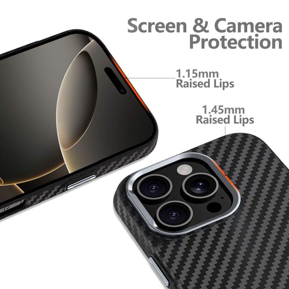 Tech-Protect Tech-Protect iPhone 16 Pro Skal MagSafe ION Carbon Svart