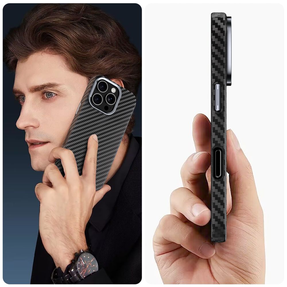 Tech-Protect Tech-Protect iPhone 16 Pro Skal MagSafe ION Carbon Svart