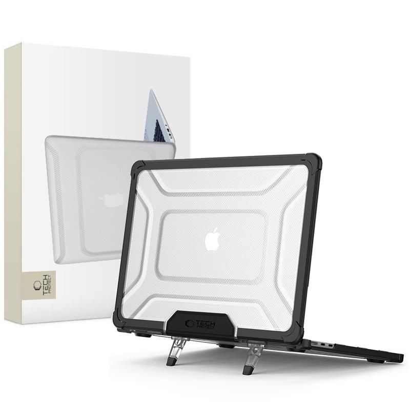 Tech-Protect Tech-Protect MacBook Air 13 2025-2023 Skal SmartShell Black/Clear