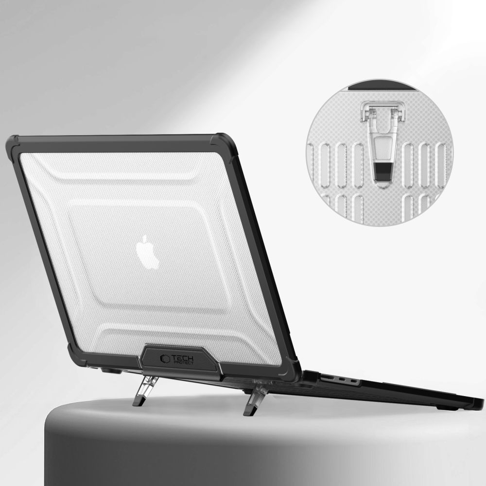 Tech-Protect Tech-Protect MacBook Air 15 2025-2023 Skal SmartShell Black/Clear