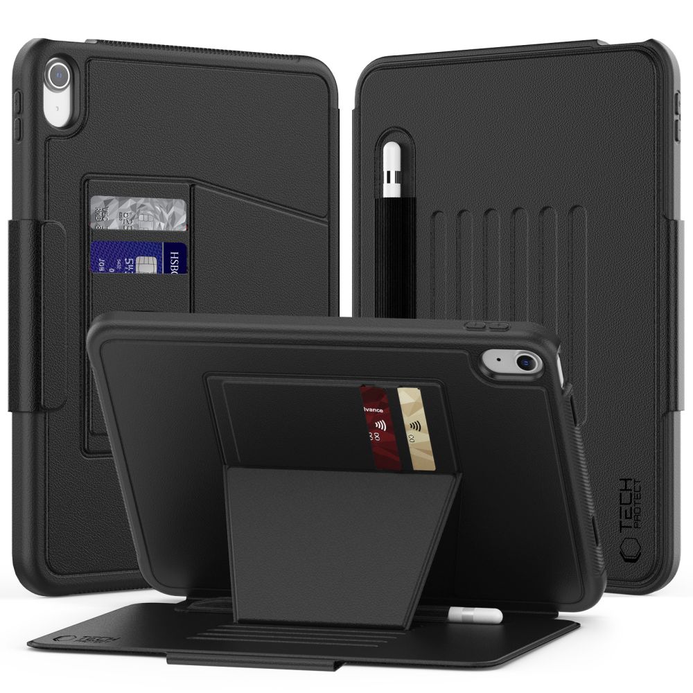 Tech-Protect Tech-Protect iPad 11 2025/10.9 2022 Fodral SC Armor Pennhållare Svart