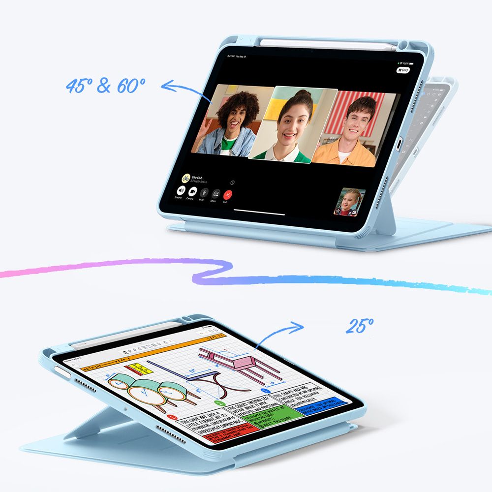 ESR ESR iPad Air 10.9 2022-2020/11 2026-2020 Fodral Flip Hybrid Sky Blue