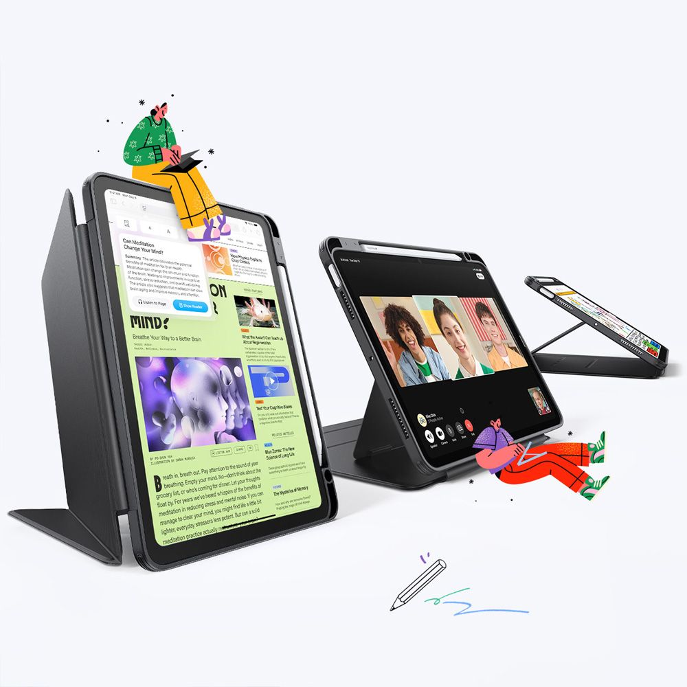 ESR ESR iPad Air 10.9 2022-2020/11 2026-2020 Fodral Flip Hybrid Svart