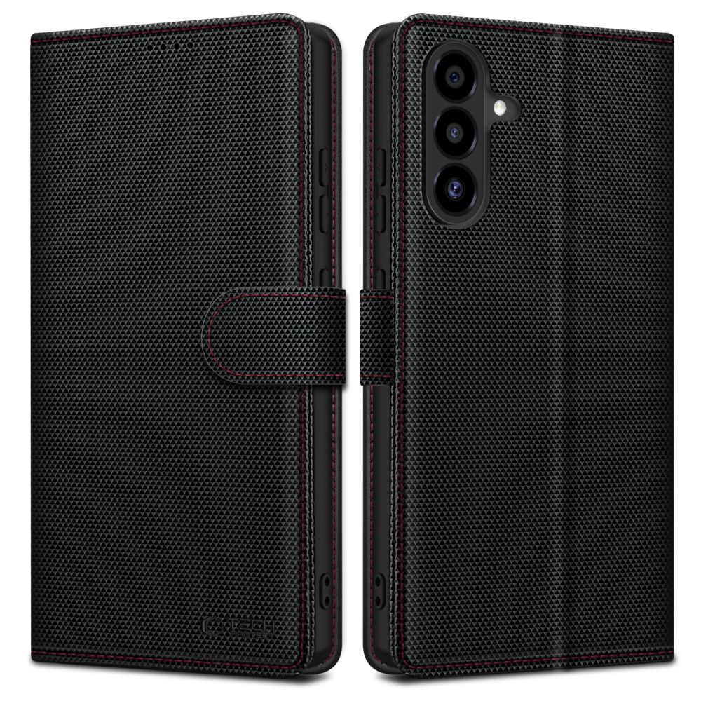 Tech-Protect Tech-Protect Galaxy A56 5G Fodral Wallet RS Svart / Röd