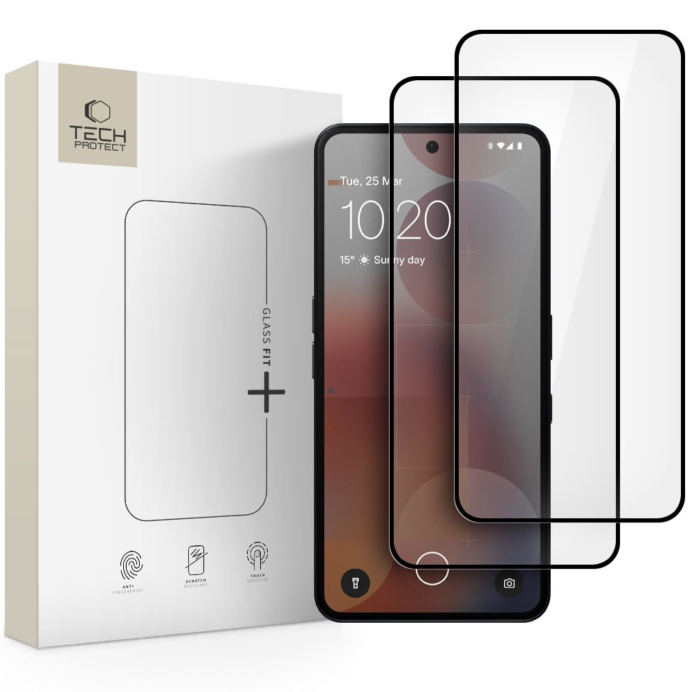 Tech-Protect Tech-Protect Nothing Phone 3a/3a Pro 2-PACK Skärmskydd GlassFit+