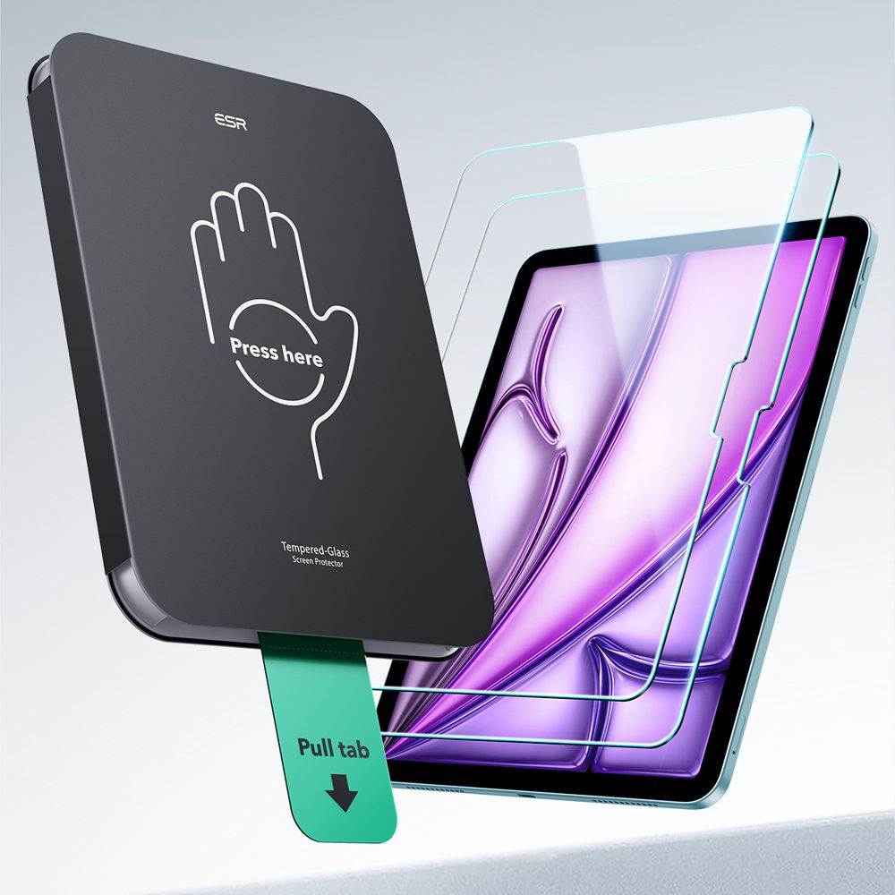ESR ESR iPad Air 11 2026-2024 2-PACK Skärmskydd UltraFit Härdat Glas