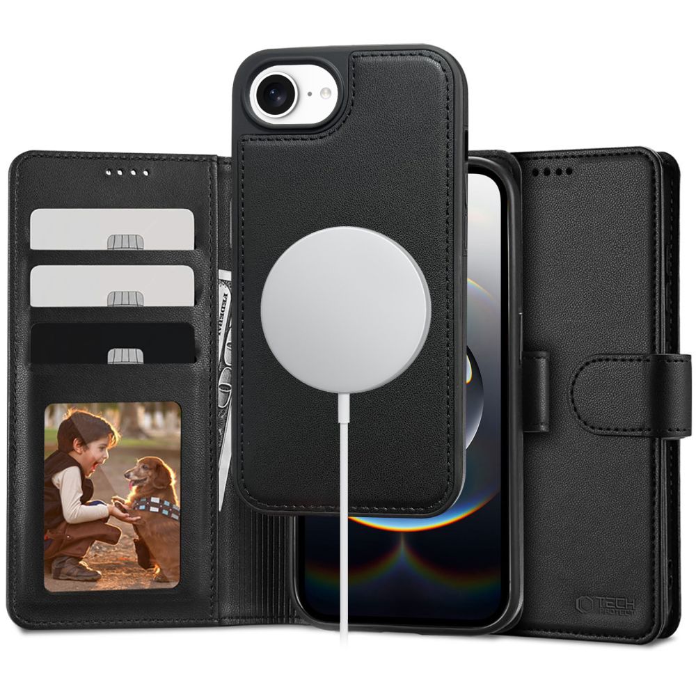 Tech-Protect Tech-Protect iPhone 17e / 16e MagSafe 2in1 Magnet Fodral/Skal Svart