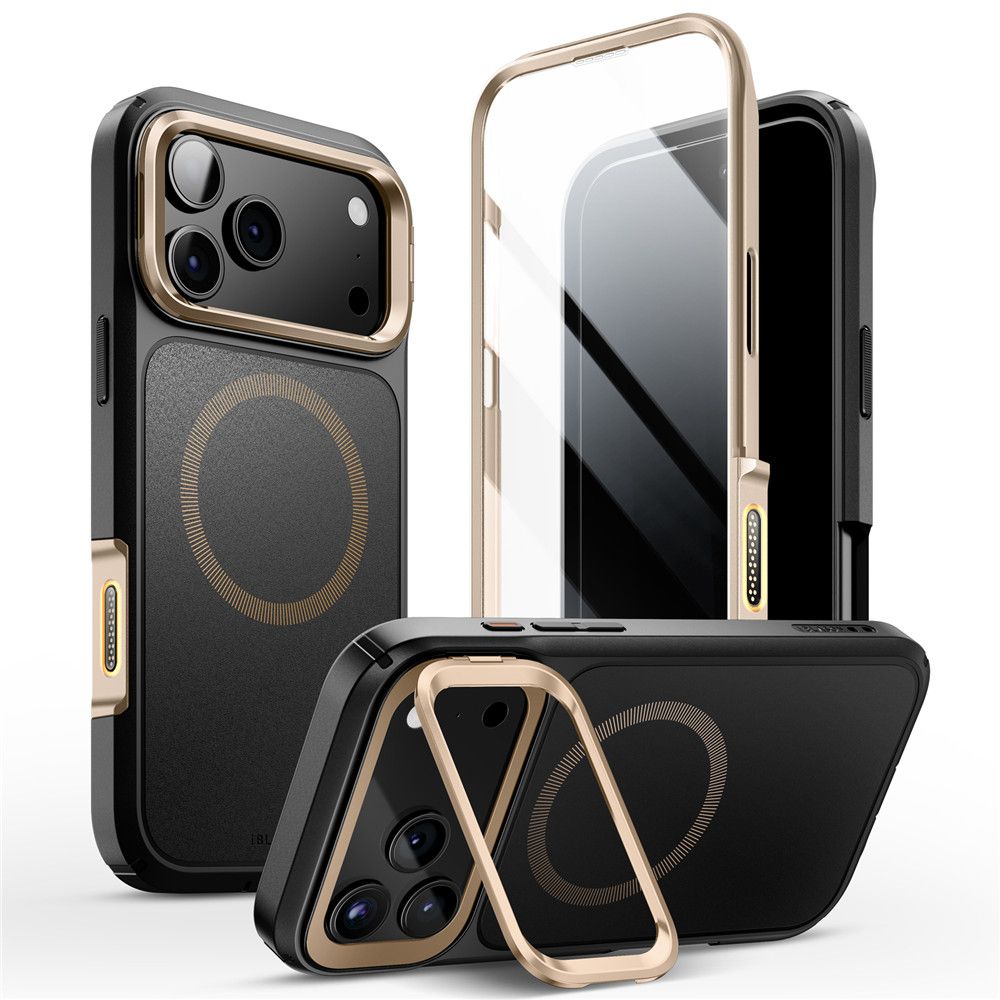 Supcase Supcase iPhone 17 Pro Skal MagSafe Iblsn Ares Flip Desert Gold