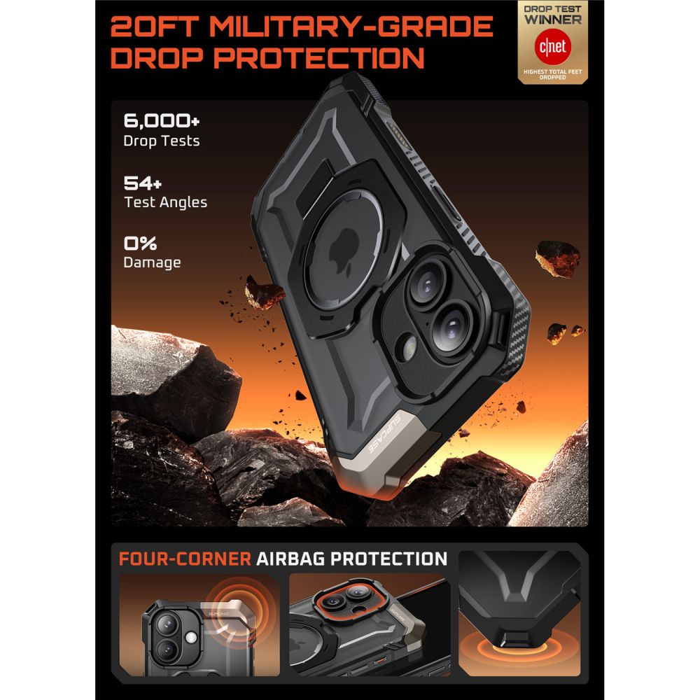Supcase Supcase iPhone 17 Skal MagSafe Unicorn Beetle Grip Svart