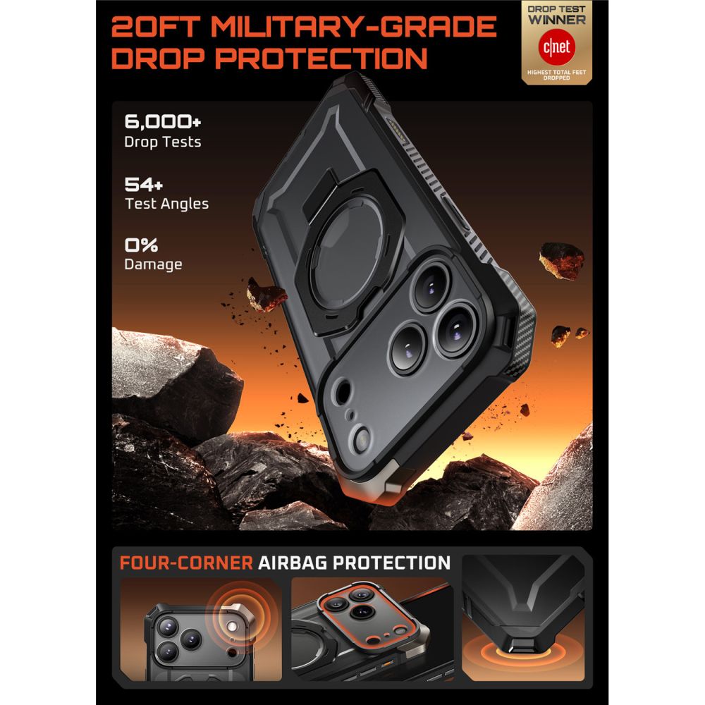 Supcase Supcase iPhone 17 Pro Max Skal MagSafe Unicorn Beetle Grip Svart