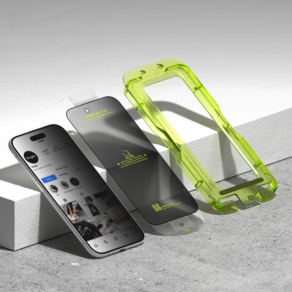 Ringke Ringke iPhone Air 2-PACK Easy Slide Skärmskydd Härdat Glas