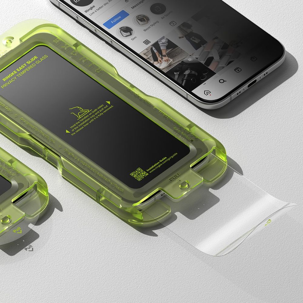 Ringke Ringke iPhone Air 2-PACK Easy Slide Skärmskydd Härdat Glas