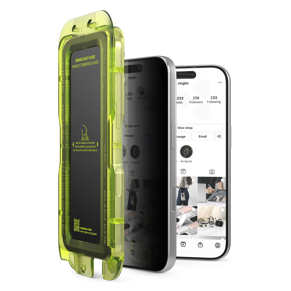 Ringke Ringke iPhone 17 Pro Max 2-PACK Easy Slide Skärmskydd Härdat Glas