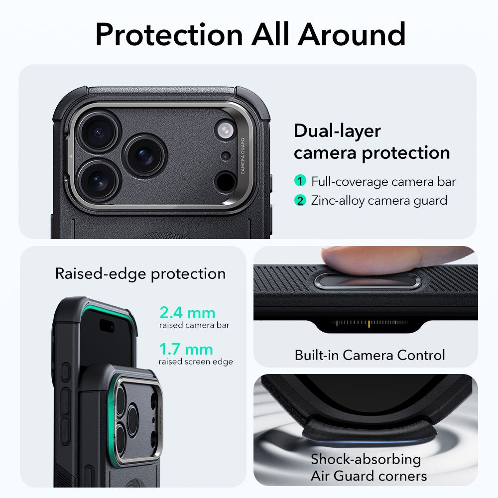 ESR ESR iPhone 17 Pro Max Skal MagSafe Cyber Kickstand Svart