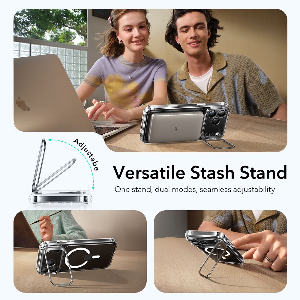 ESR ESR iPhone 17 Pro Max Skal MagSafe Classic Kickstand Transparent
