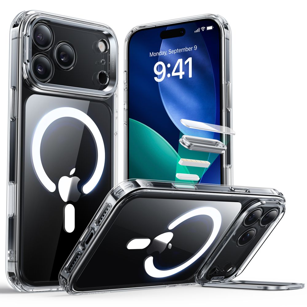 ESR ESR iPhone 17 Pro Skal MagSafe Classic Kickstand Transparent