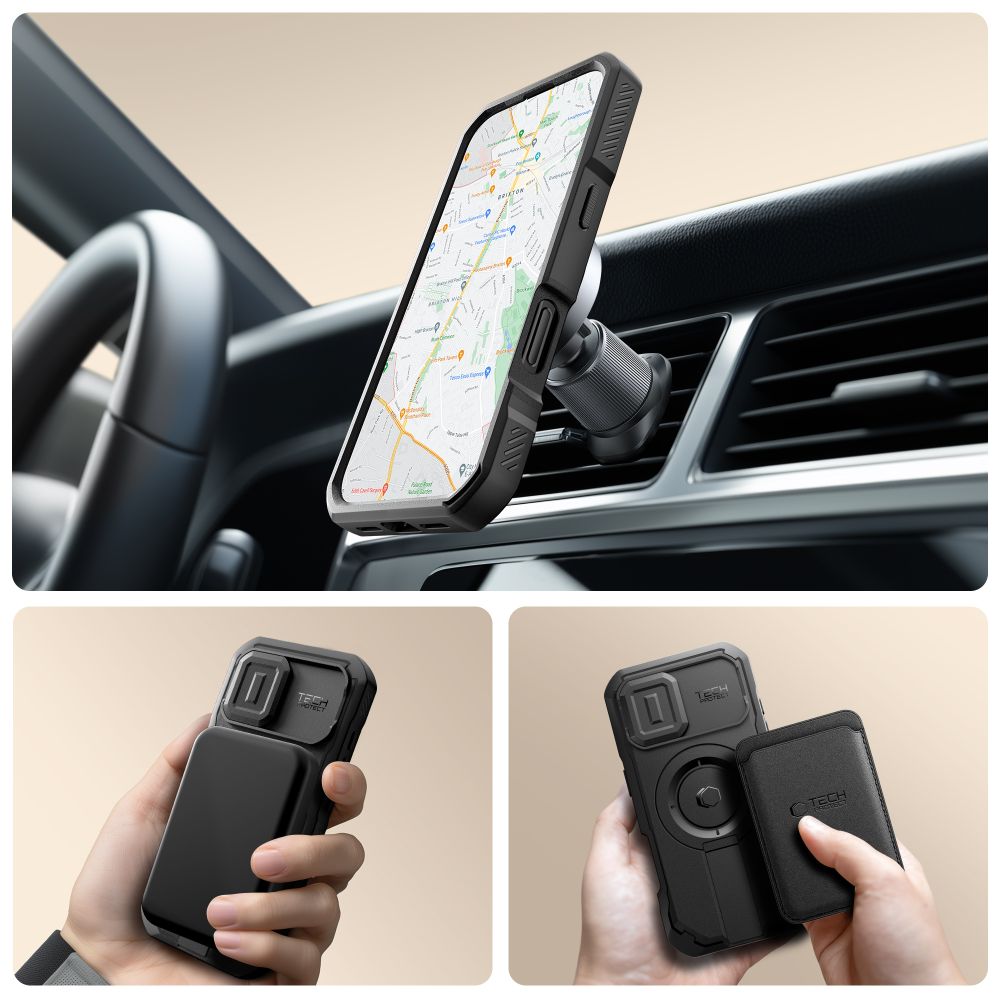Tech-Protect Tech-Protect iPhone 17 Skal MagSafe Kevlar Svart