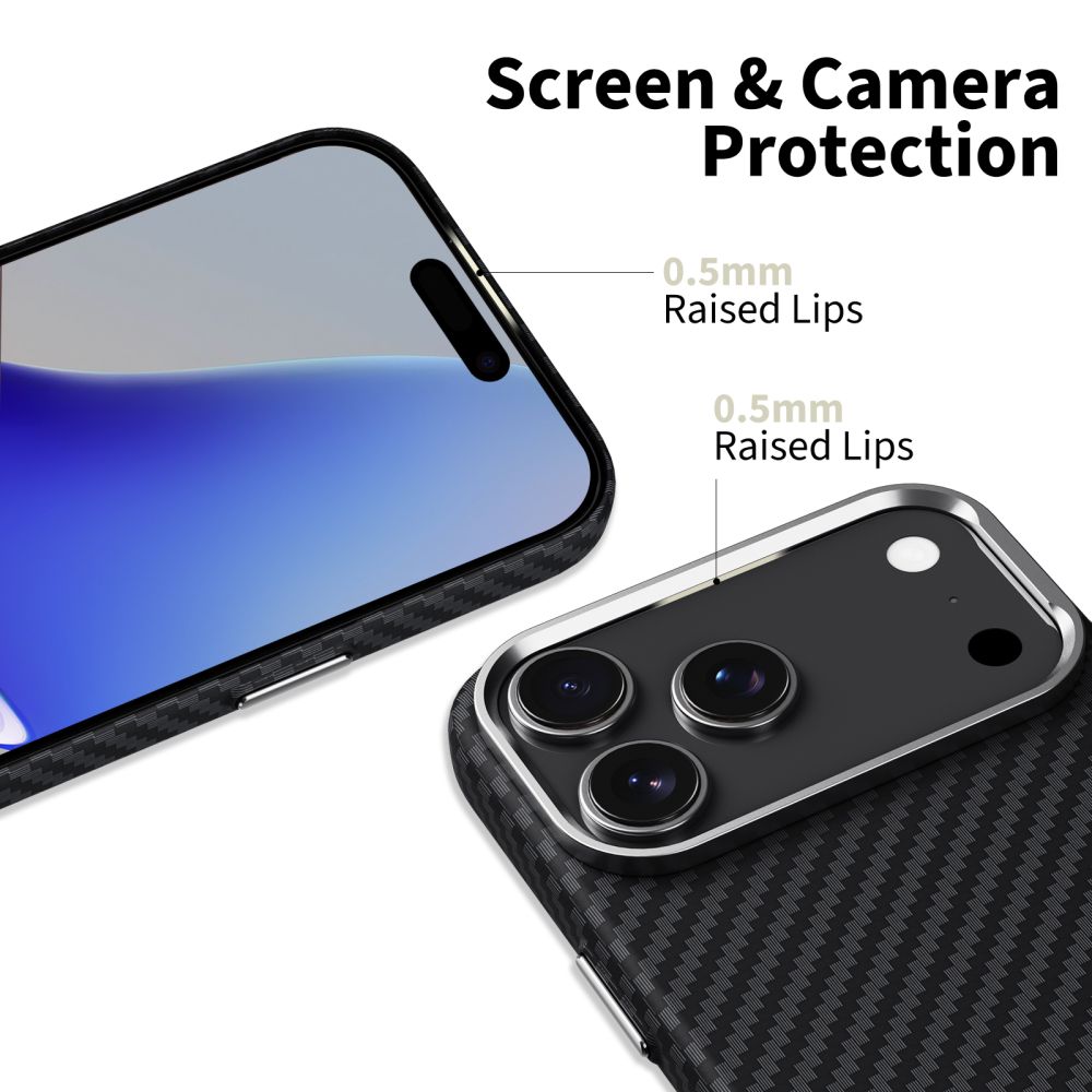 Tech-Protect Tech-Protect iPhone 17 Pro Skal MagSafe ION Carbon Svart