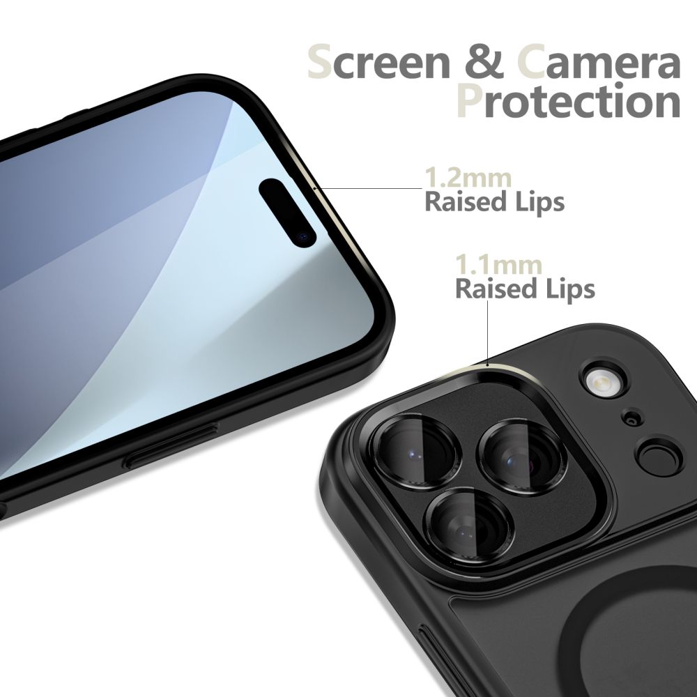 Tech-Protect Tech-Protect iPhone 17 Pro Max Skal MagSafe MagCam Matt Svart