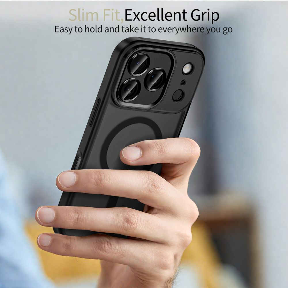 Tech-Protect Tech-Protect iPhone 17 Pro Skal MagSafe MagCam Matt Svart