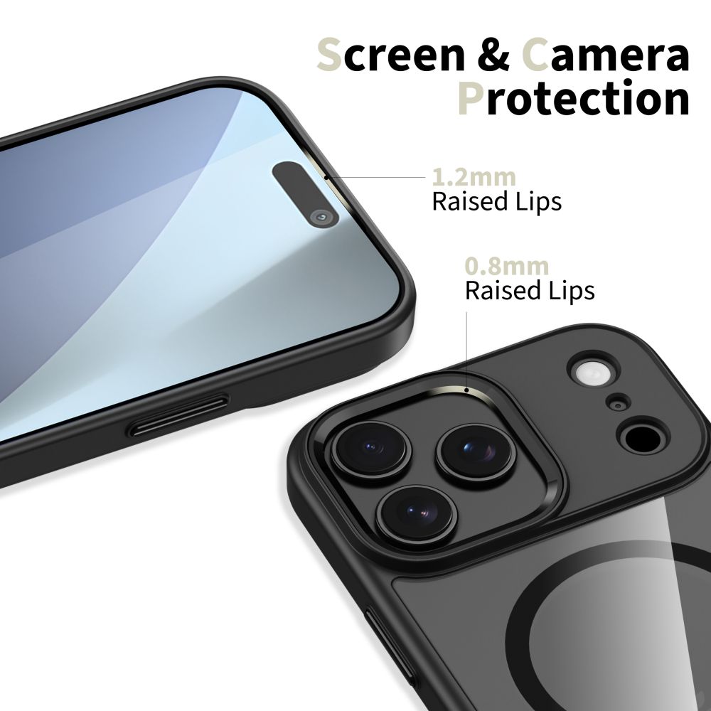 Tech-Protect Tech-Protect iPhone 17 Pro Skal MagSafe MagMat Svart/Transparent