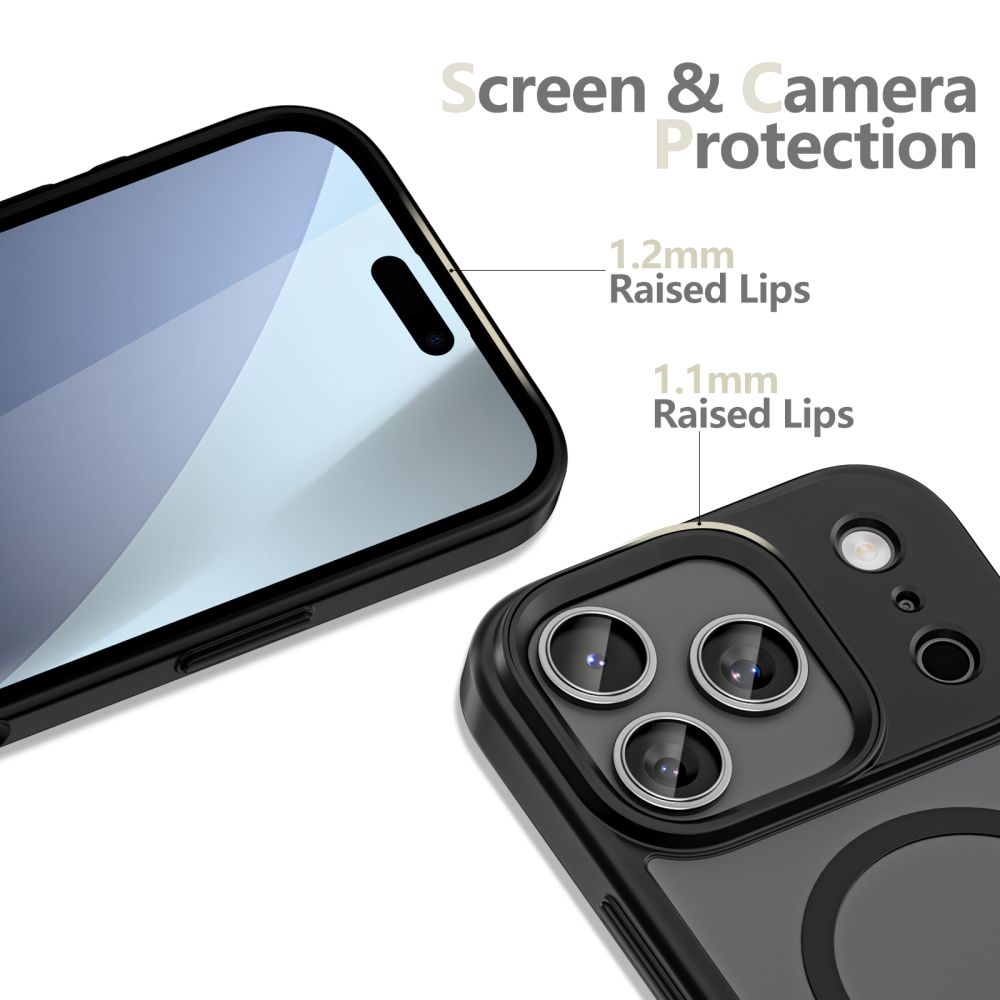 Tech-Protect Tech-Protect iPhone 17 Pro Max Skal MagSafe MagMat Matt Svart