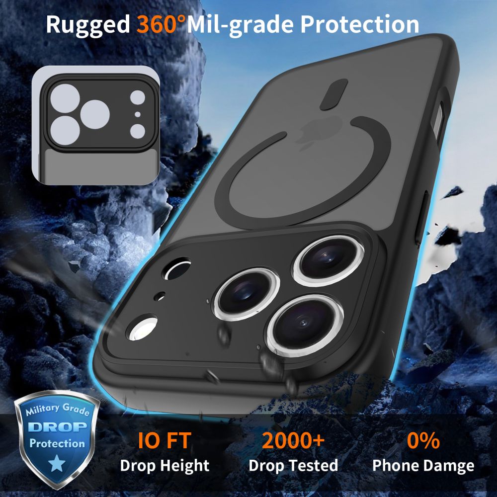 Tech-Protect Tech-Protect iPhone 17 Pro Skal MagSafe BasicMag Matt Svart