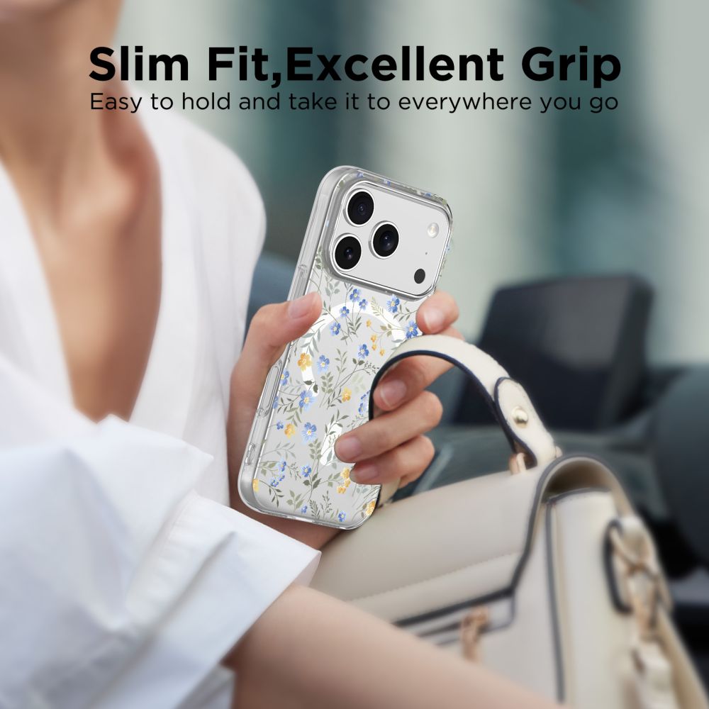 Tech-Protect Tech-Protect iPhone 17 Pro Max Skal MagSafe FlexAir Spring Flowers