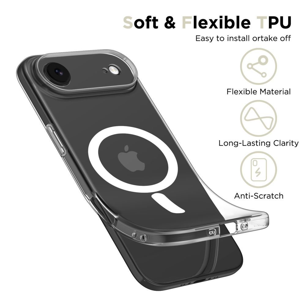 Tech-Protect Tech-Protect iPhone Air Skal MagSafe FlexAir Transparent