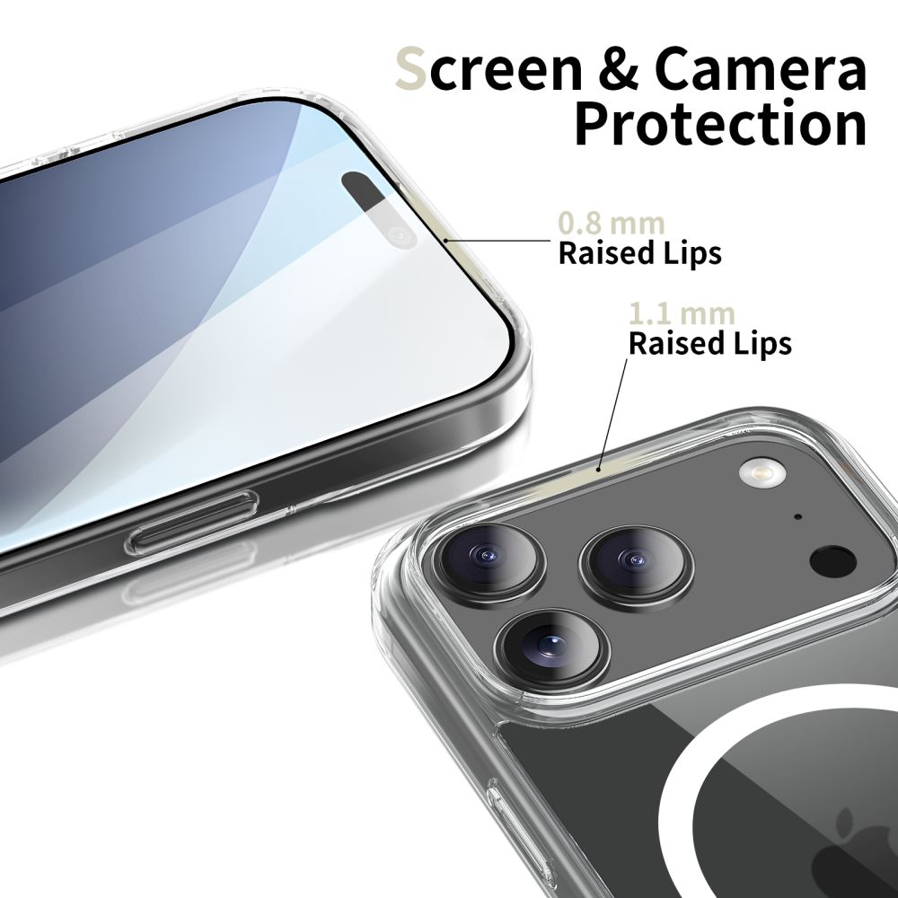 Tech-Protect Tech-Protect iPhone 17 Pro Skal MagSafe FlexAir Transparent