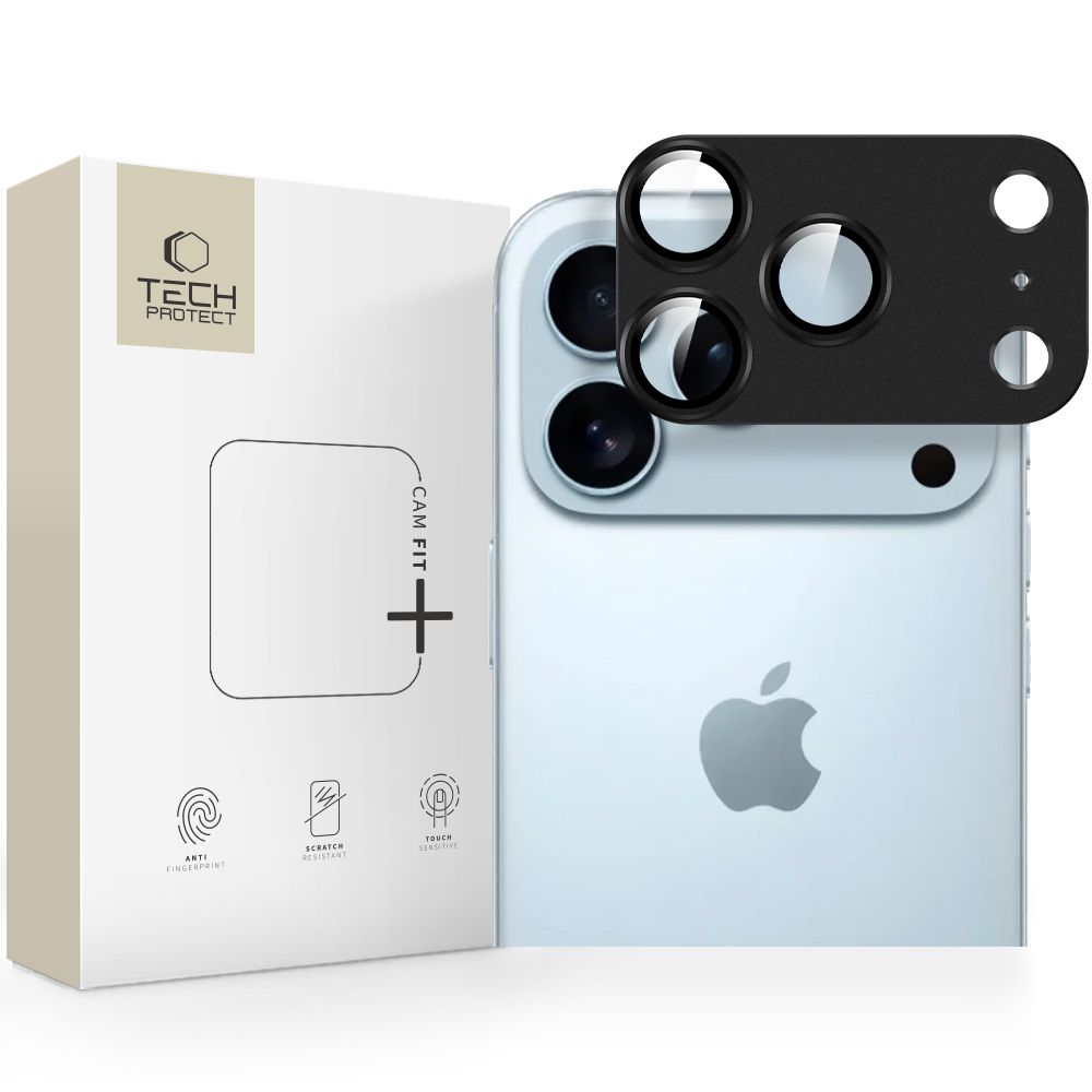 Tech-Protect Tech-Protect iPhone 17 Pro Max Linsskydd CamFull Fit+ Svart