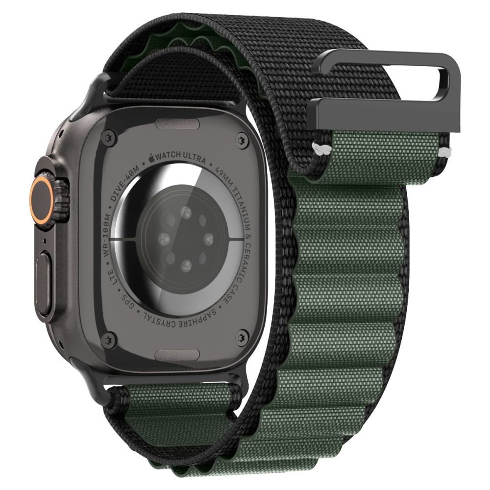 Spigen Spigen Apple Watch 42/44/45/46/49 mm Armband Svart/Grön