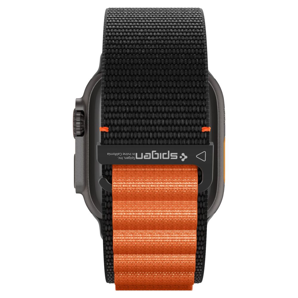 Spigen Spigen Apple Watch 42/44/45/46/49 mm Armband Svart/Orange