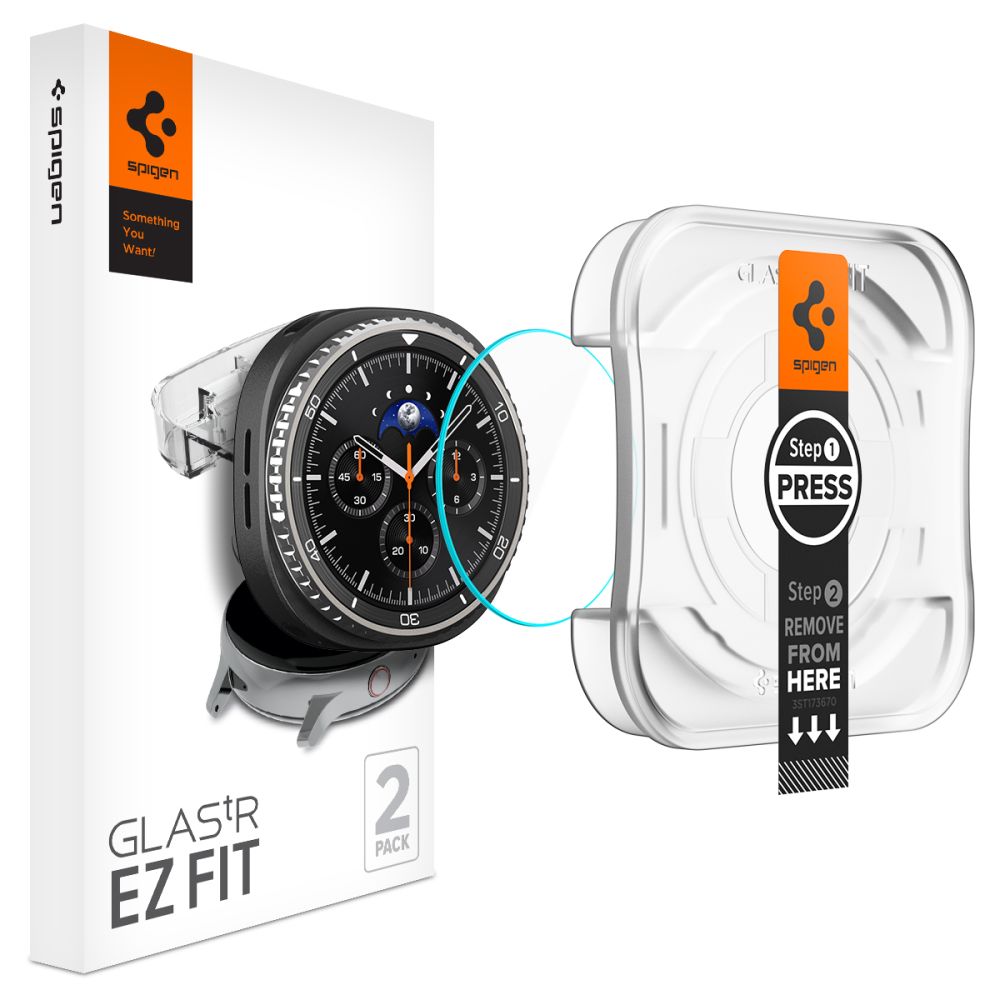 Spigen Spigen Galaxy Watch 8 46 mm 2-PACK Skärmskydd GLAS.tR 
