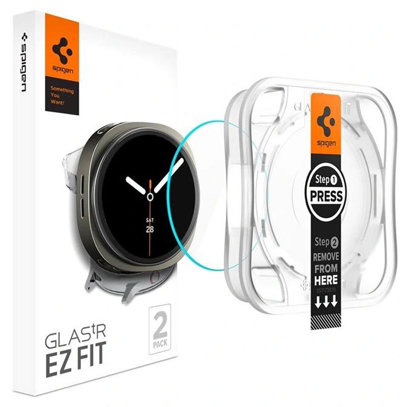 Spigen Spigen Galaxy Watch 8 40 mm 2-PACK Skärmskydd GLAS.tR 