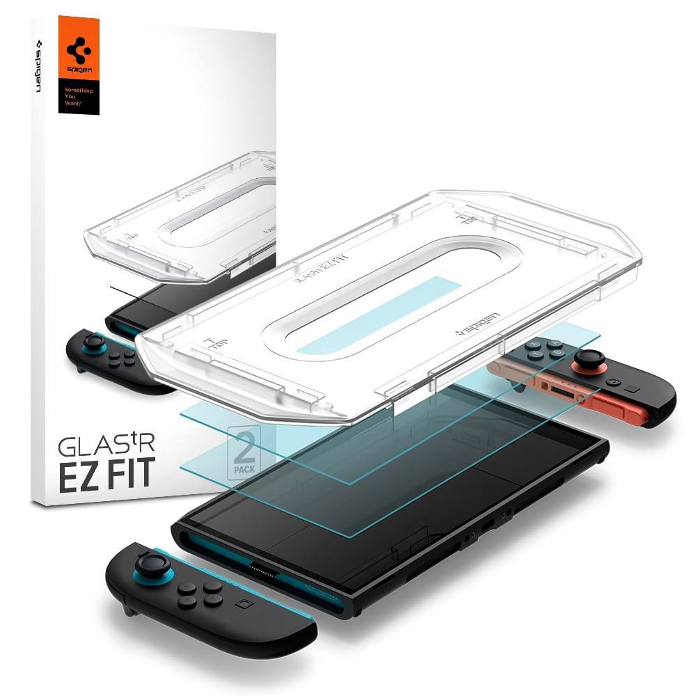 Spigen Spigen Nintendo Switch 2 2-PACK Skärmskydd GLAS.tR 
