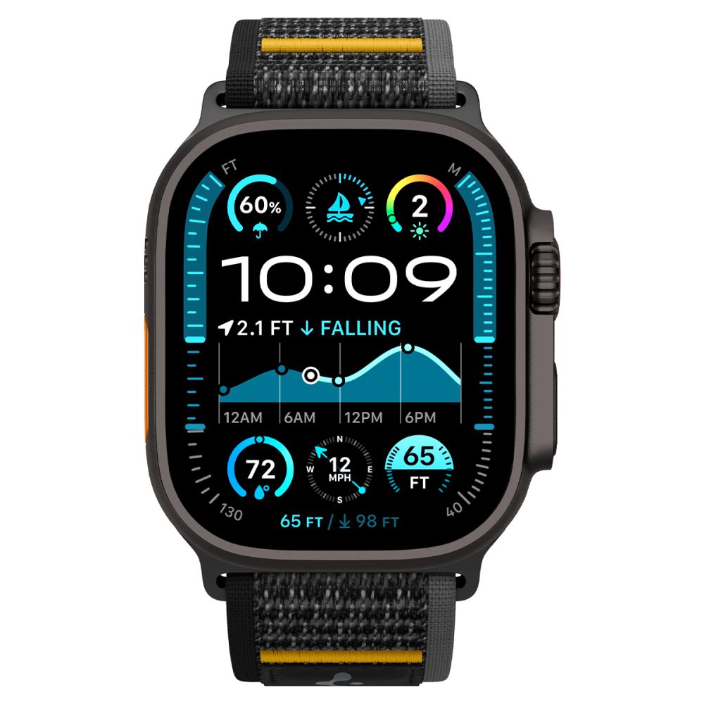 Spigen Spigen Apple Watch 42/44/45/46/49 mm Armband Athlex Air Svart