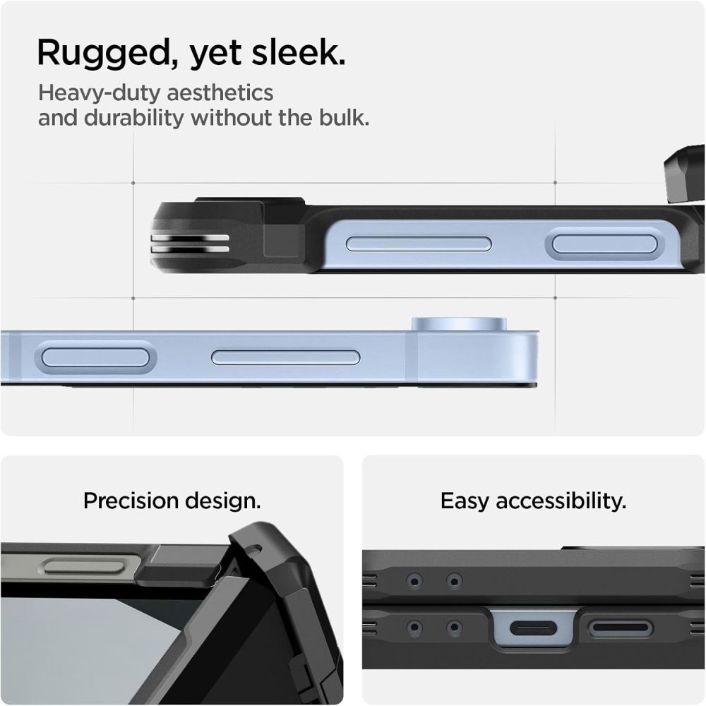 Spigen Spigen Galaxy Z Flip 7 FE / 6 Skal MagSafe Tough Armor Pro Svart
