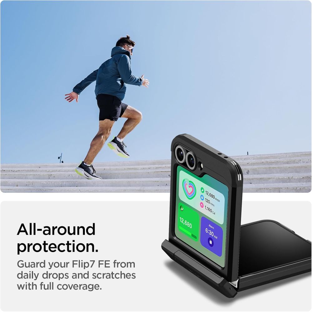 Spigen Spigen Galaxy Z Flip 7 FE / 6 Skal MagSafe Tough Armor Pro Svart