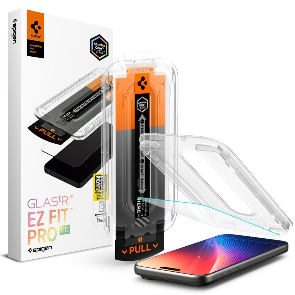 Spigen Spigen iPhone 17/17 Pro/16 Pro Skärmskydd GLAS.tR 