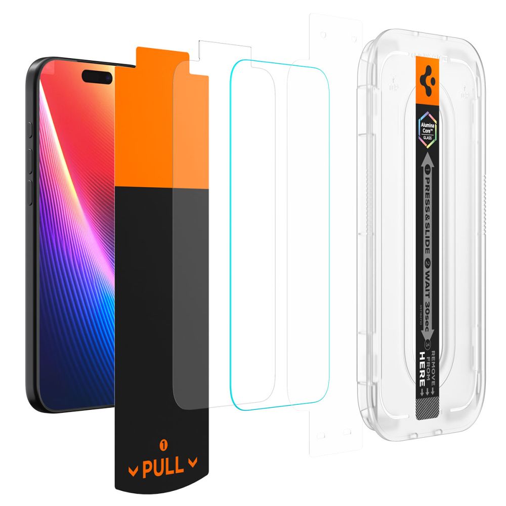 Spigen Spigen iPhone 17 Pro Max/16 Pro Max Skärmskydd GLAS.tR 