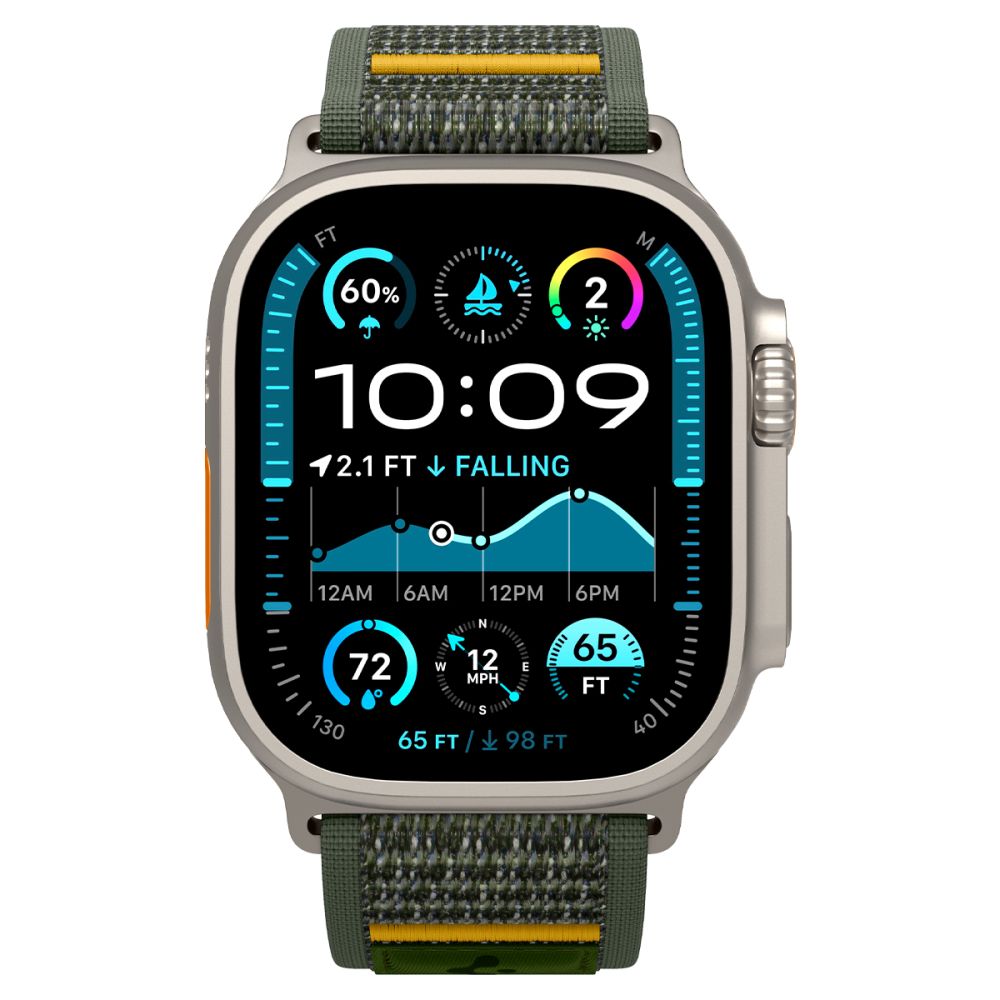 Spigen Spigen Apple Watch 42/44/45/46/49 mm Armband Athlex Grön