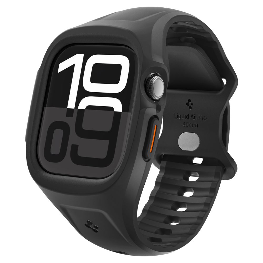 Spigen Spigen Apple Watch 11 / 10 46 mm Skal/Armband Liquid Air Matt Svart