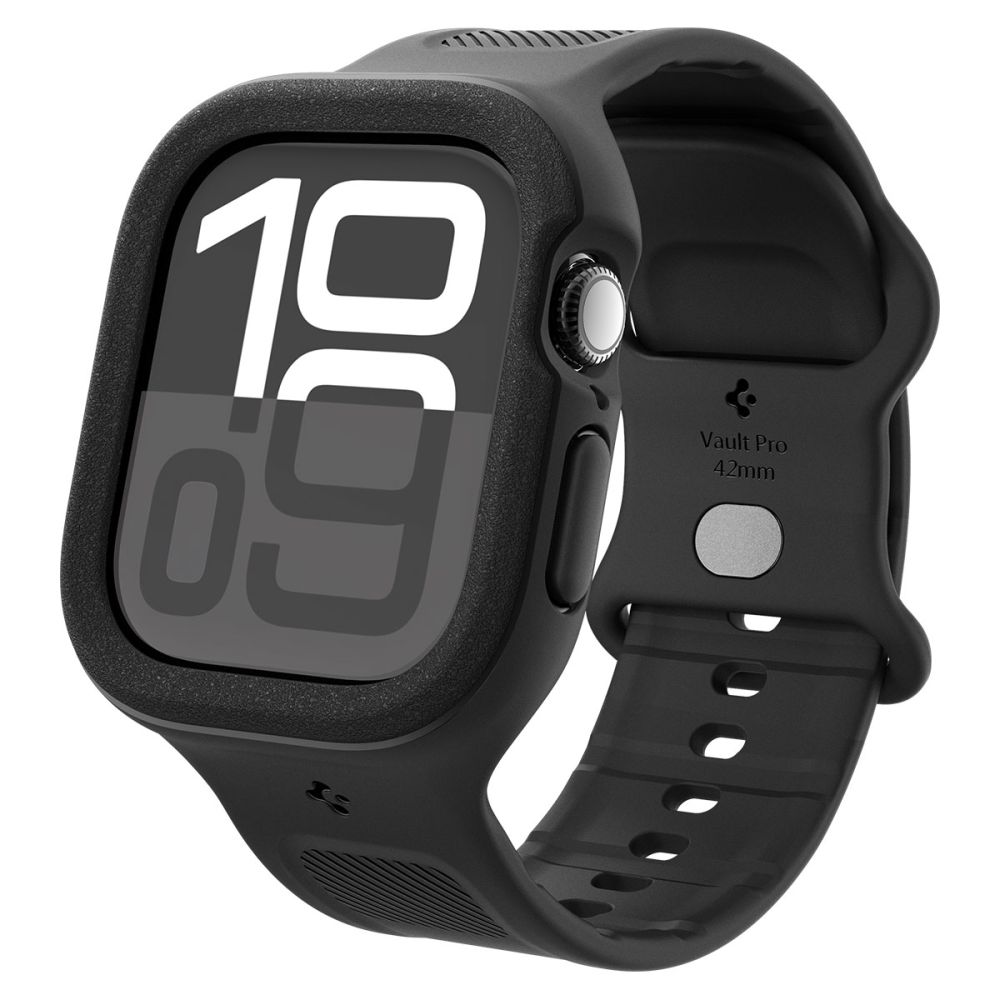 Spigen Spigen Apple Watch 11 / 10 42 mm Skal/Armband Vault Pro Matt Svart