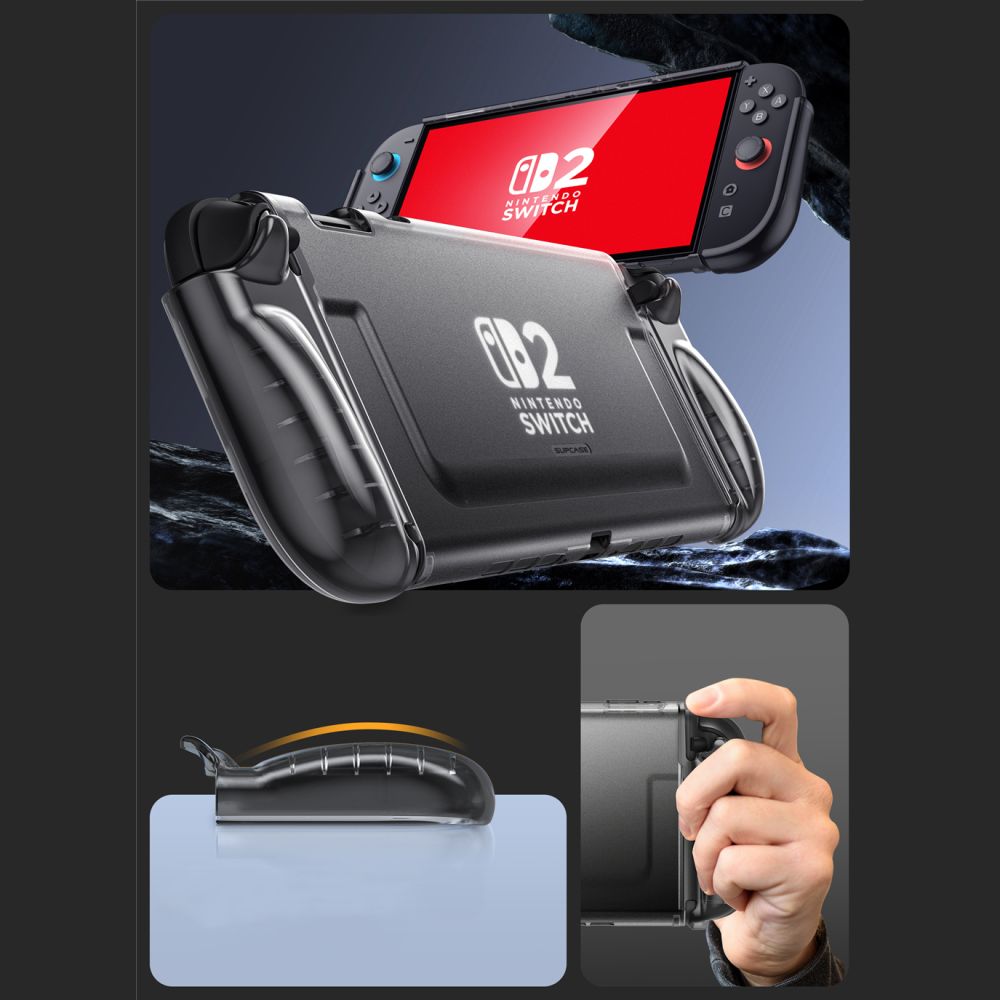 Supcase Supcase Nintendo Switch 2 Skal Crystal Case Frost Black