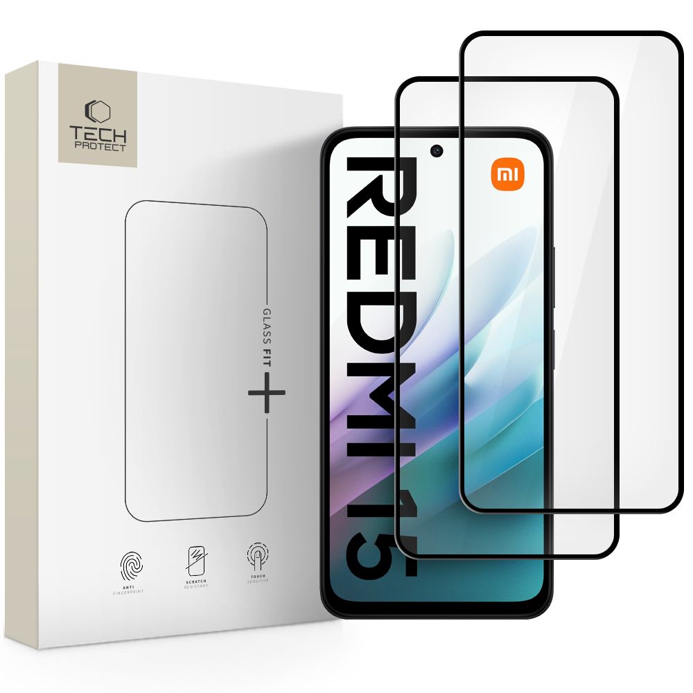 Tech-Protect Tech-Protect Xiaomi Redmi 15 2-PACK Skärmskydd GlassFit+