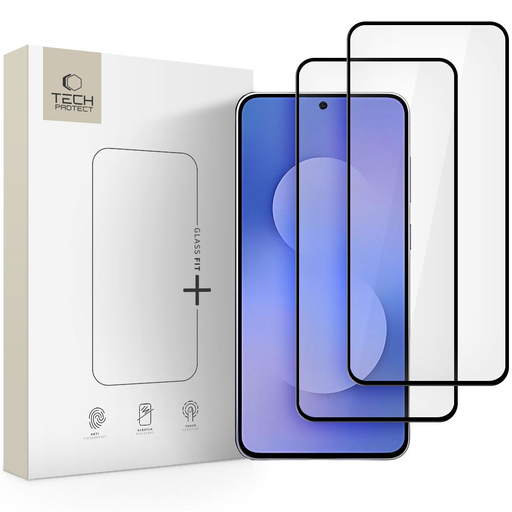 Tech-Protect Tech-Protect Galaxy S25 FE 2-PACK Skärmskydd GlassFit+ Härdat Glas