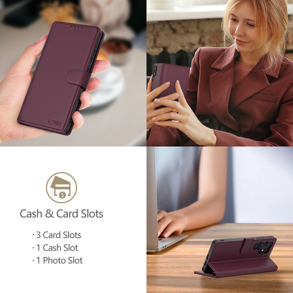 Tech-Protect Tech-Protect Galaxy A26 5G / A17 Fodral Läder Mulberry