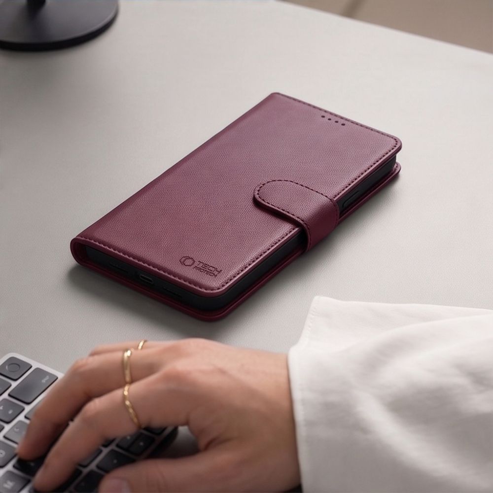 Tech-Protect Tech-Protect Galaxy A26 5G / A17 Fodral Läder Mulberry